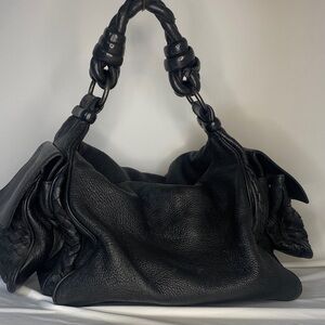 Bottega Veneta Dark Leather Hobo Bag